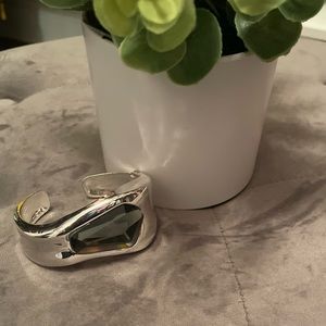 Gray Agate Cuff Bracelet